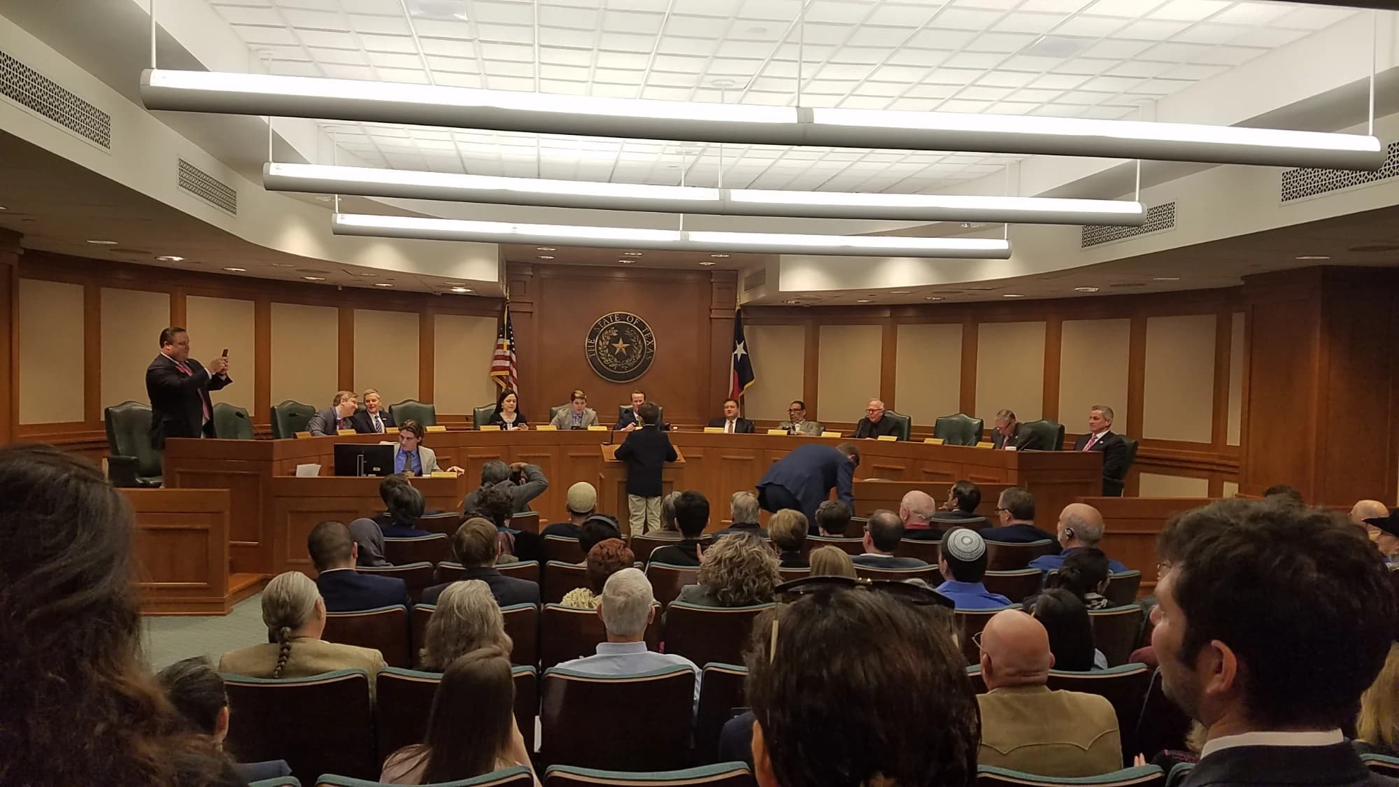 A young entrepreneur testifying before a legislative committee