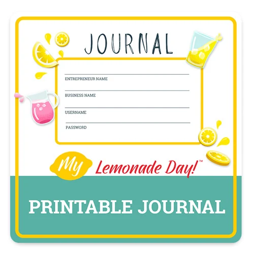 My Lemonade Day Printable Journal cover